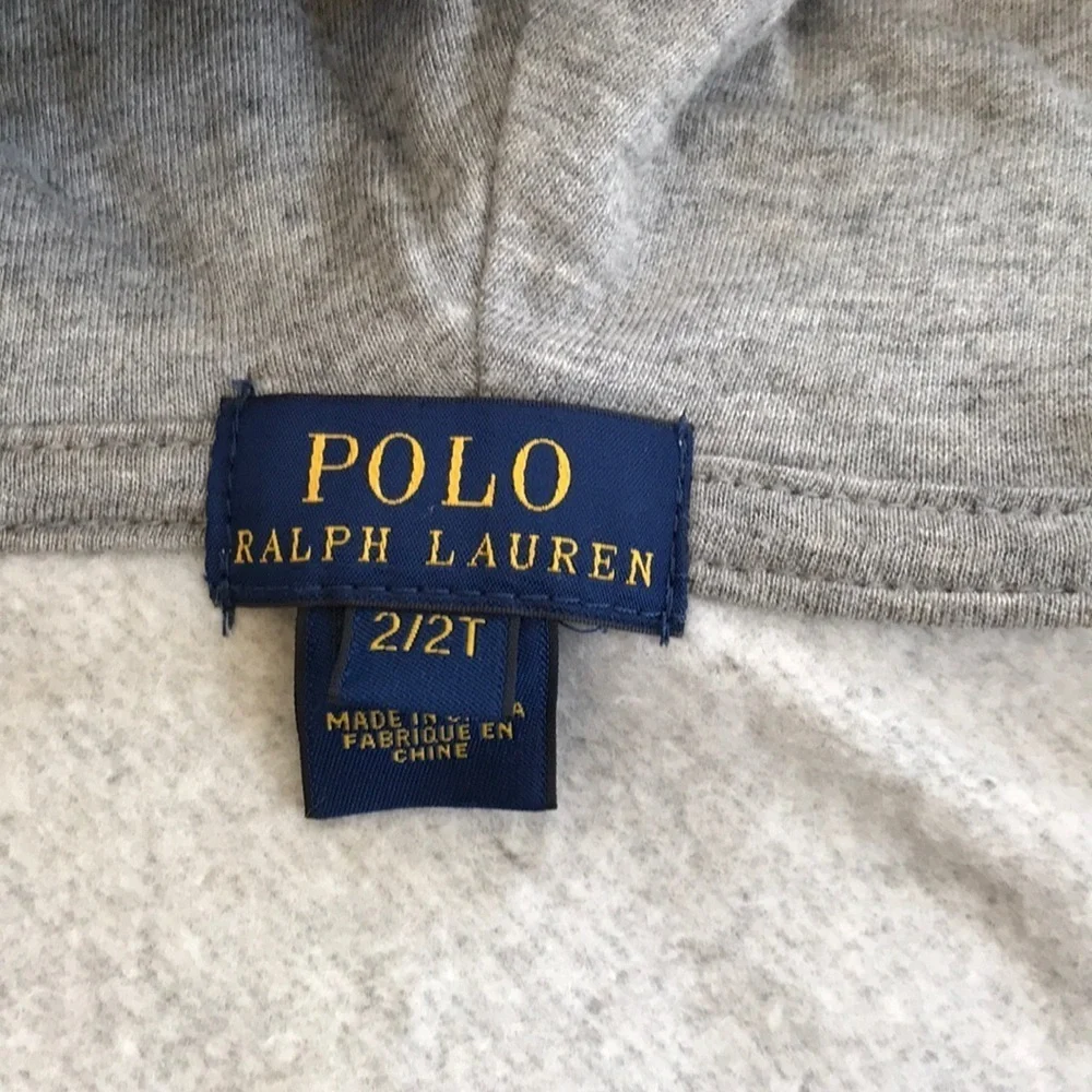 NWT! KIDS Polo Ralph Lauren 2 / 2T grey hoodie